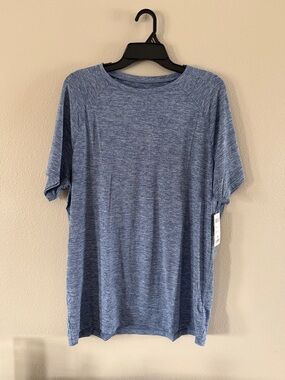 32 Degrees Men's Heather Blue Short Sleeve Crew Tee